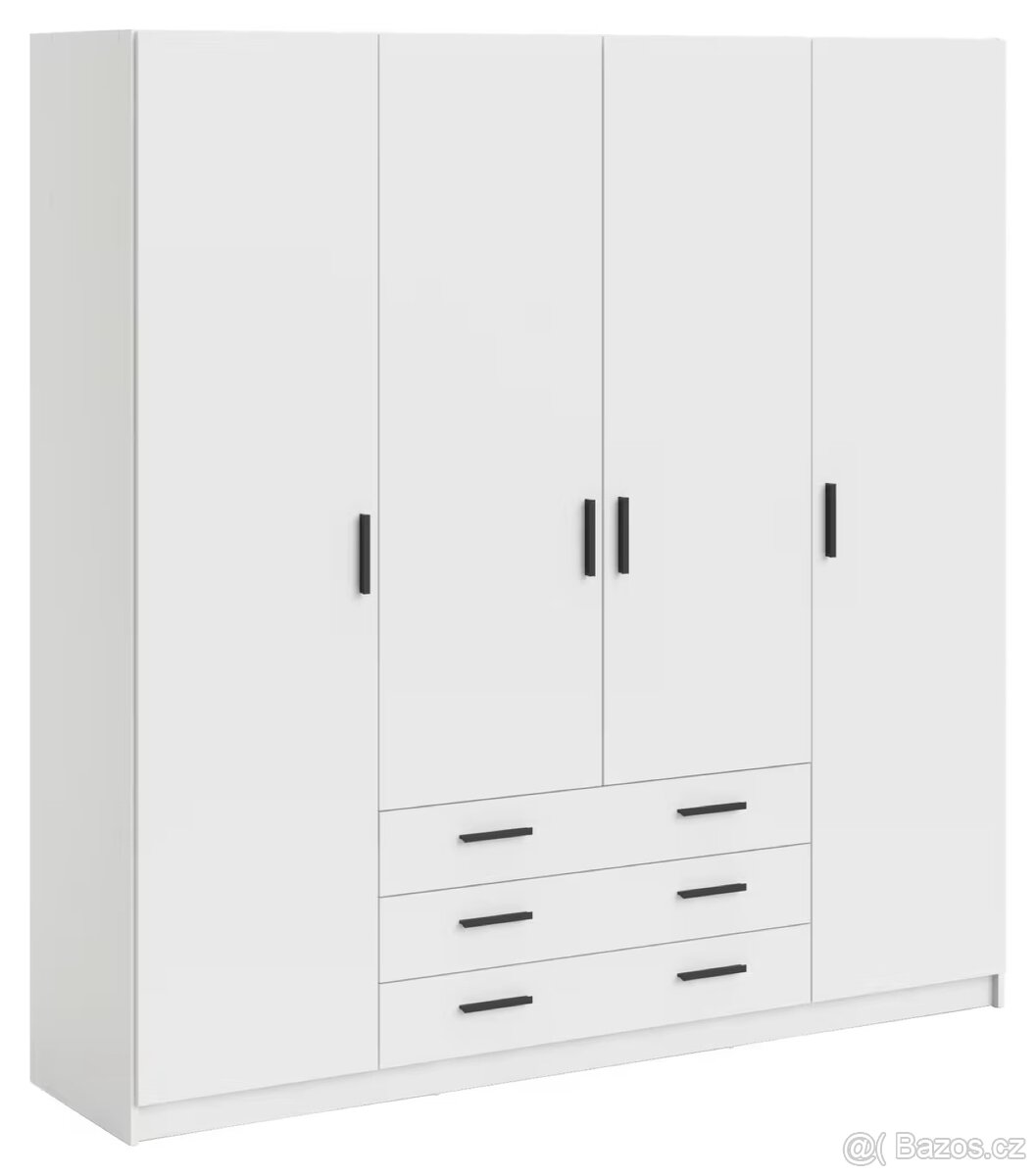 Prodám prostornou šatní skříň – 195,5 × 200,4 × 49,8 cm