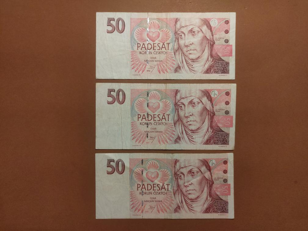 50 Kč 1994 a 1997 - VZÁCNÉ SÉRIE