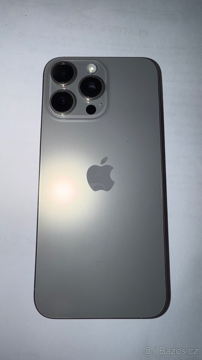 iPhone 15 Pro Max, 1T, přírodní Titan