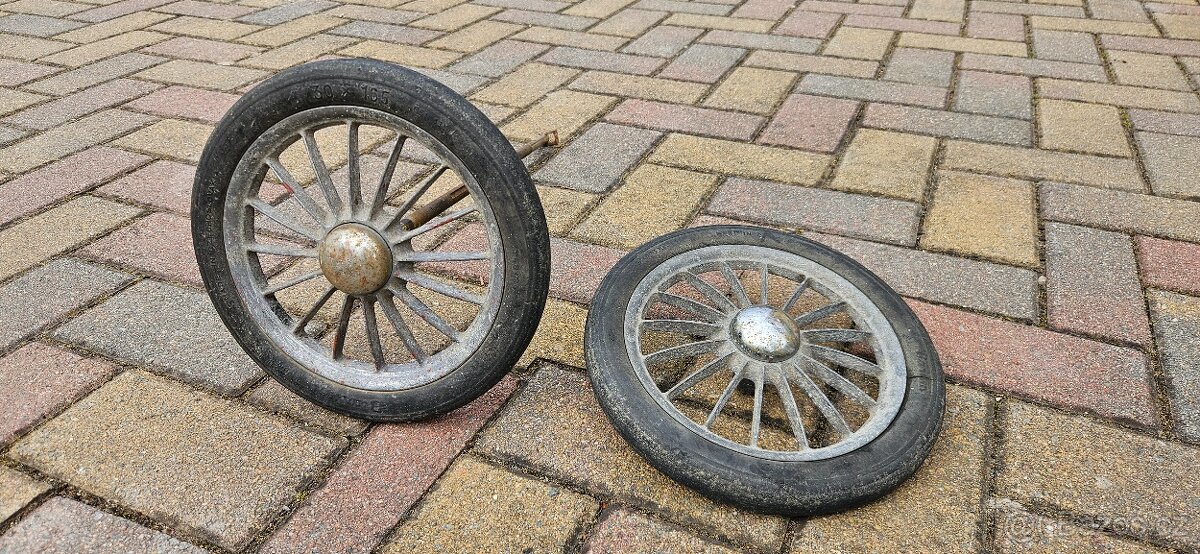 Retro Kočárková kola, kolečka, kolečko