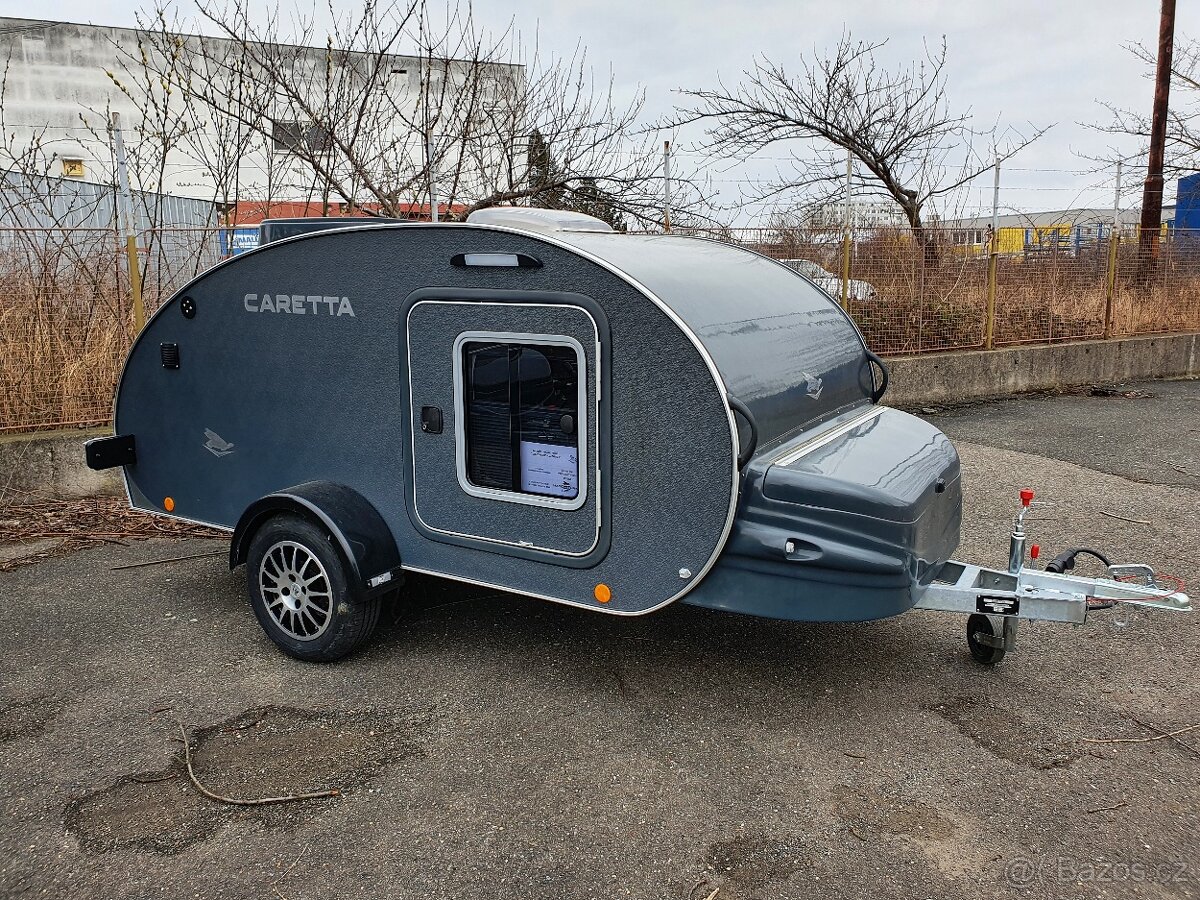Caretta 1500 tm.šedá mini karavan