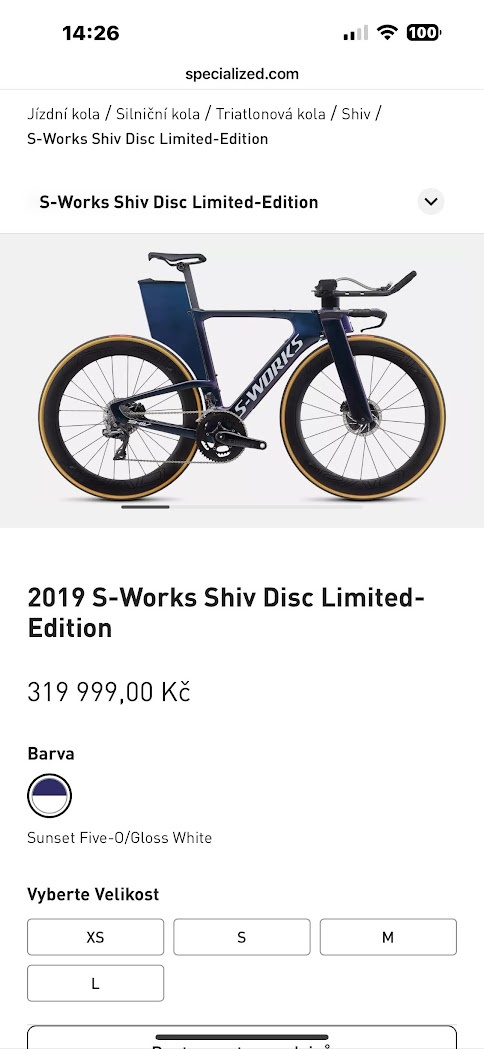 SHÁNÍM SPECIALIZED SHIV (IDEÁLNĚ S-WORKS)