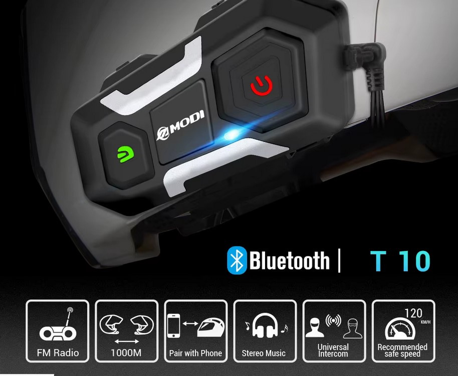 Headset do helmy Herobiker T10