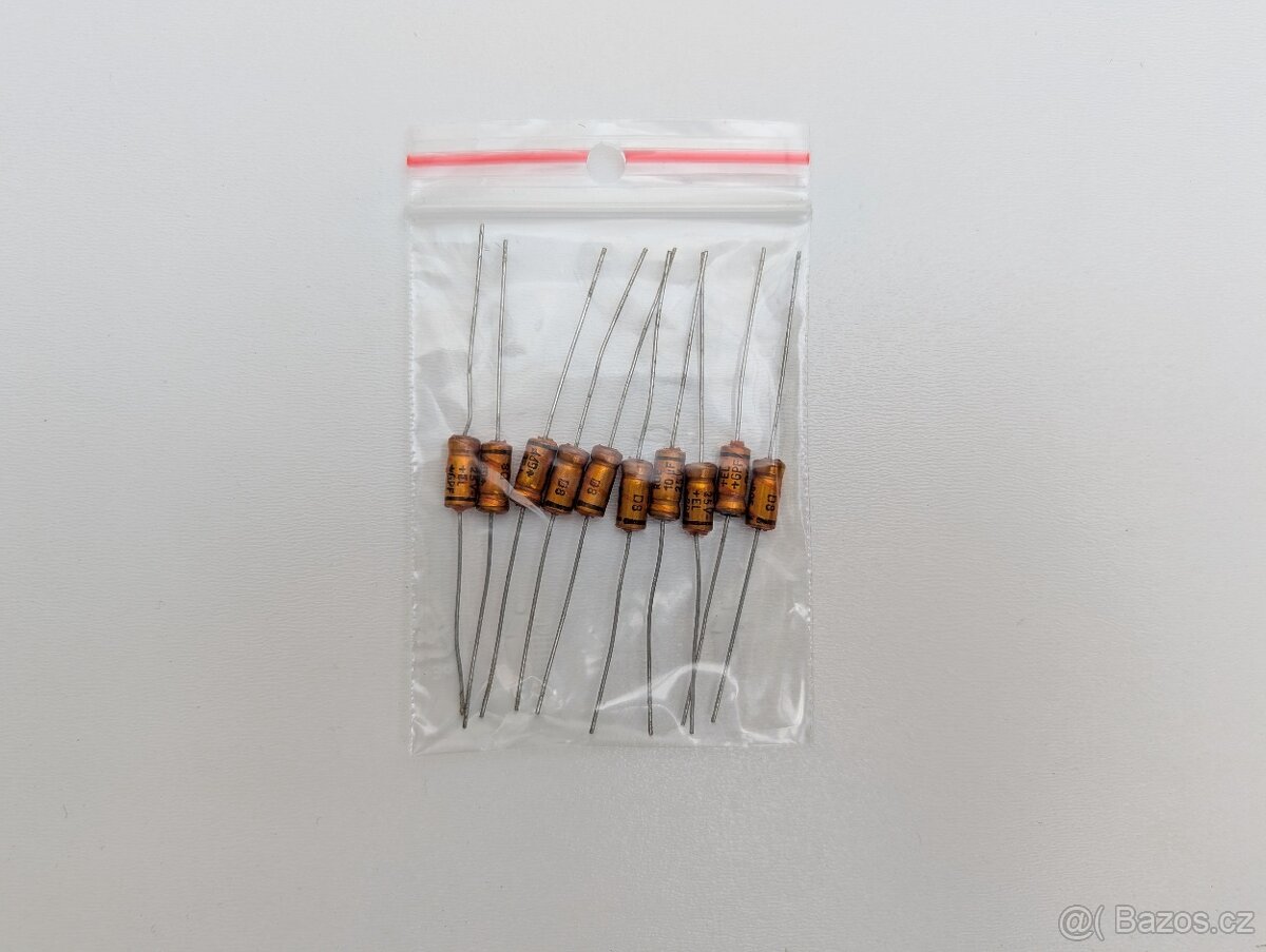 10 ks Kondenzátor elektrolytický 10uF/25V ROE ROEDERSTEIN