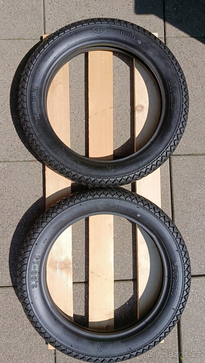 Barum 3,00-14 S14 CHEMLON (zmije) sada pro Manet, Tatran