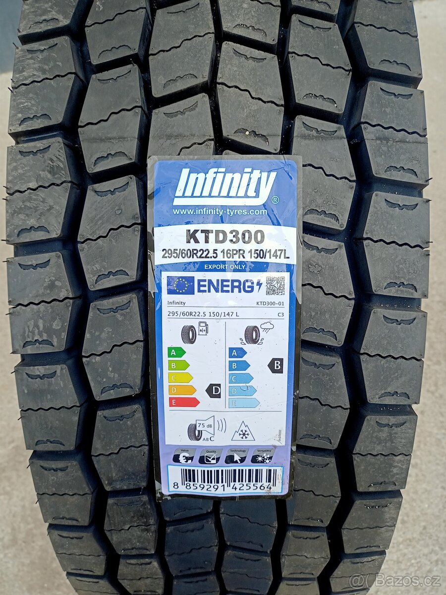 Nákladní pneu. Infinity KTD300 295/60 r22,5