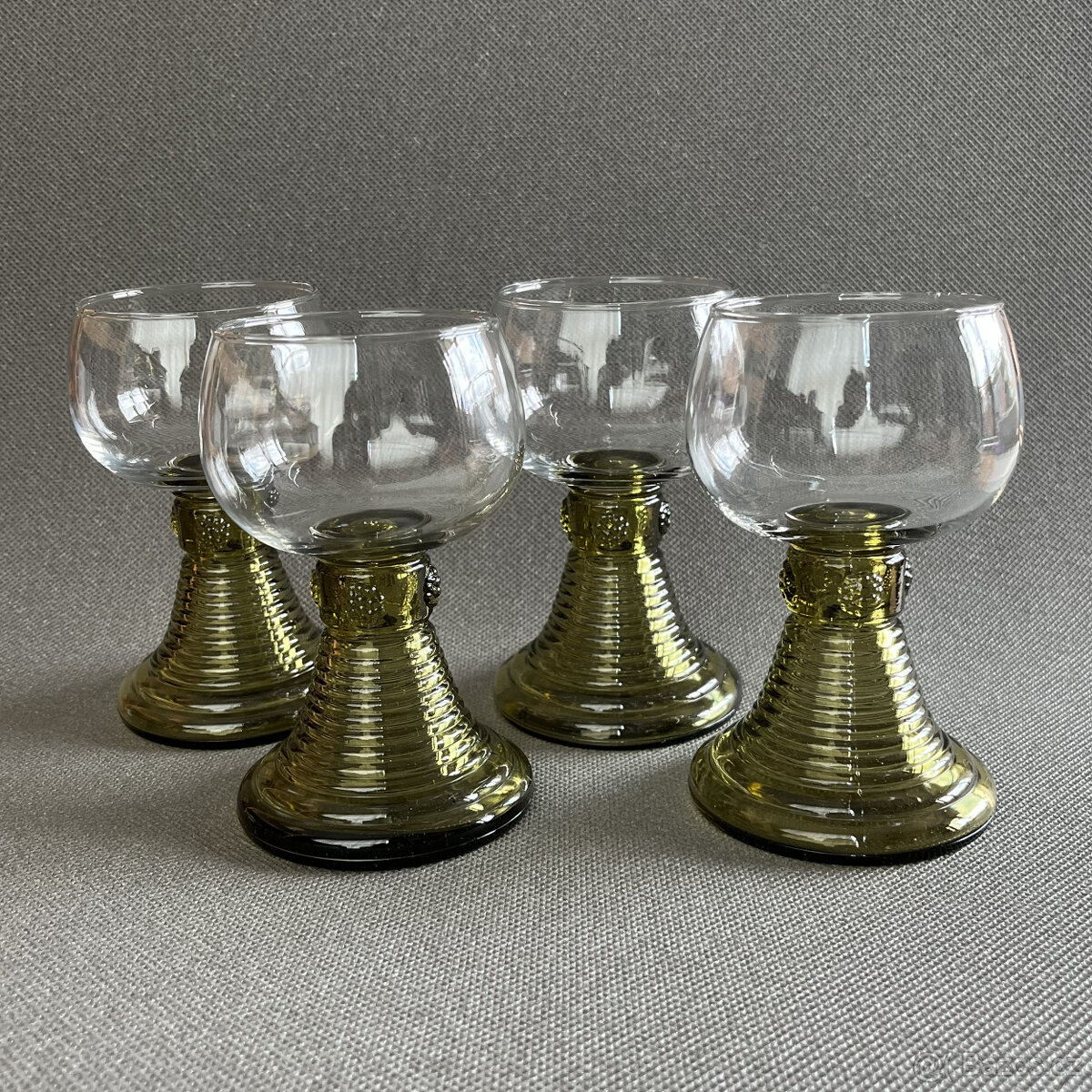 4x starožitná sklenice římanka 200ml