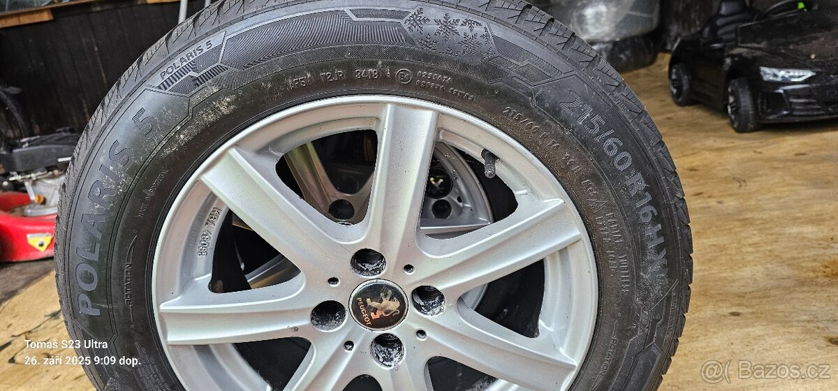 PRODÁM KOMPLETNÍ KOLA NA PEUGEOT