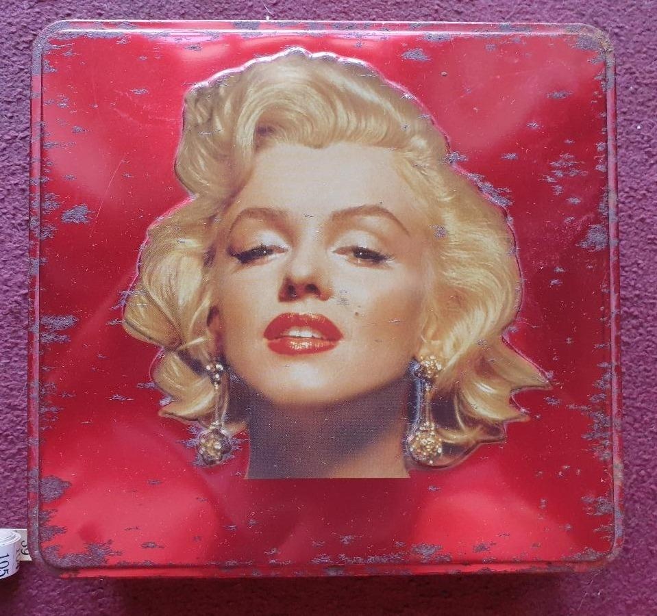 💥RETRO stará plechová krabice Marilyn Monroe
