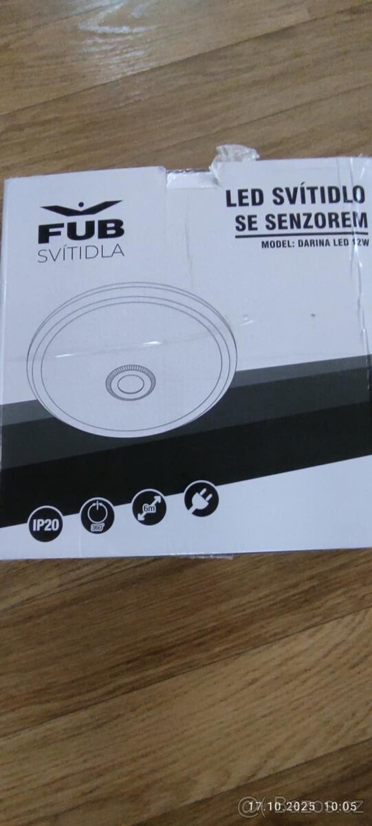 Prodam stropni svitidla Darina Led 12W s senzorem pohybu