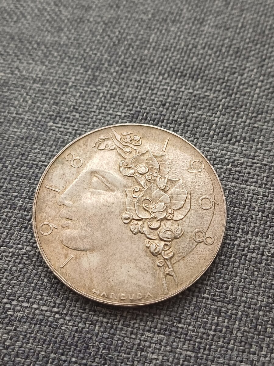 50 Kčs 1968 - 50 let ČSR, panenka