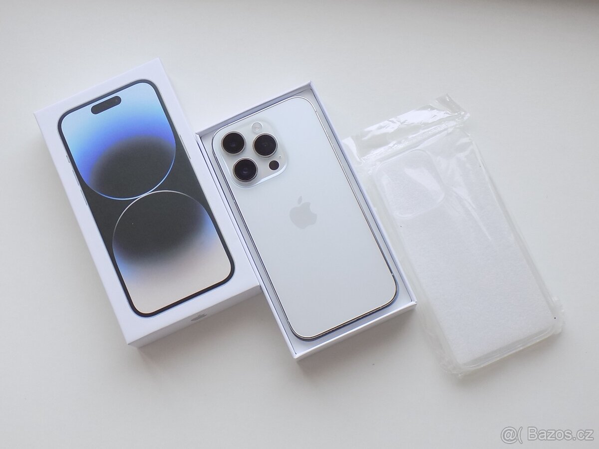 Apple iPhone 14 Pro 128GB Stříbrný - ZÁRUKA 12 MĚSÍCŮ - TOP