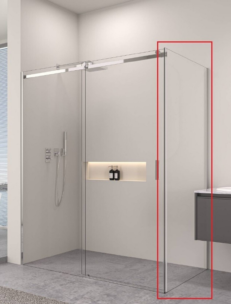 Nový sprchový kout 120x80x195 8mm chrom