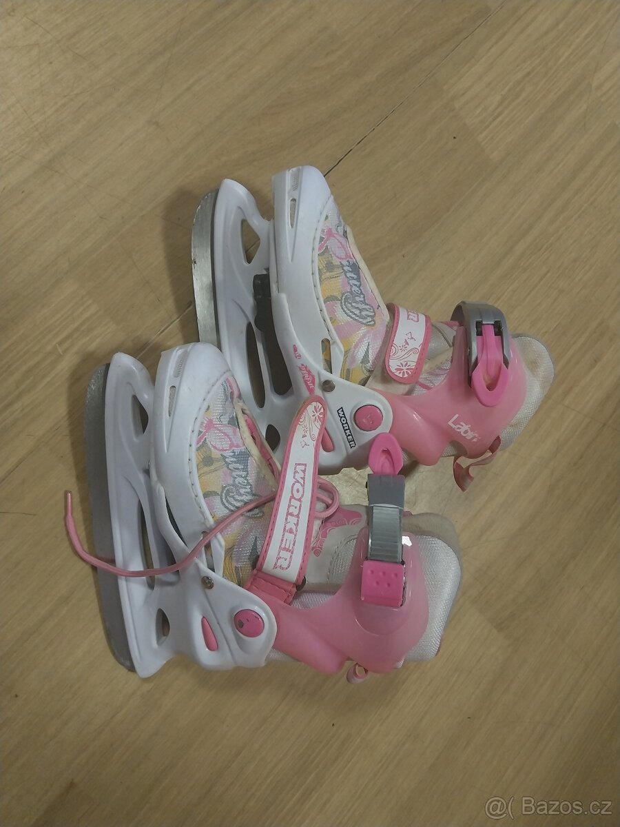 Dívčí lední brusle - nastavitelné 35-38
