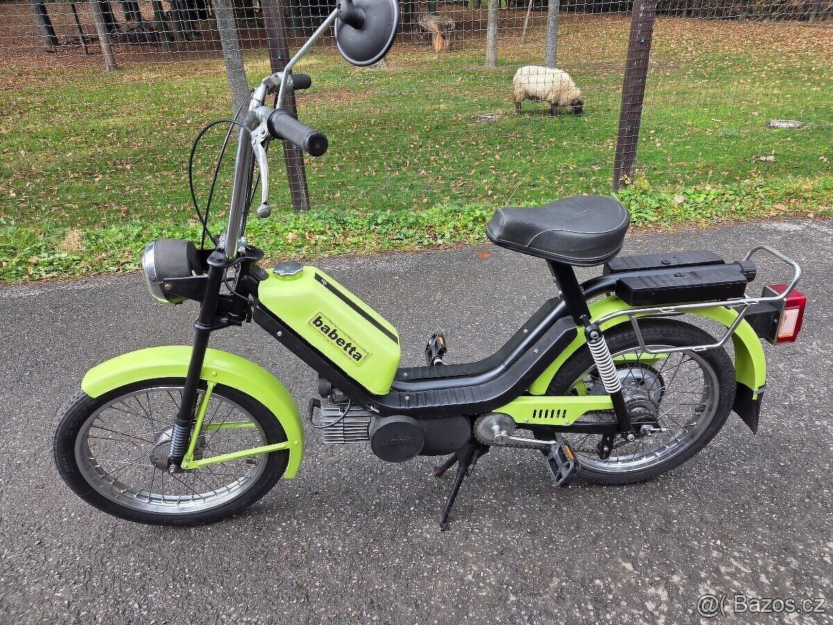 Babetta 210(215) 1.rychlostní po GO, nový lak, s kartičkou