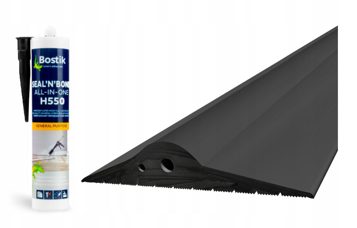 Gumový práh pod garážová vrata