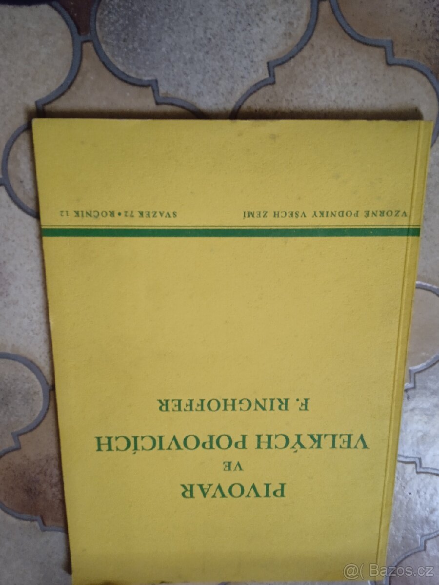 POPOVICKY PIVOVAR - kniha/časopis z r.1938