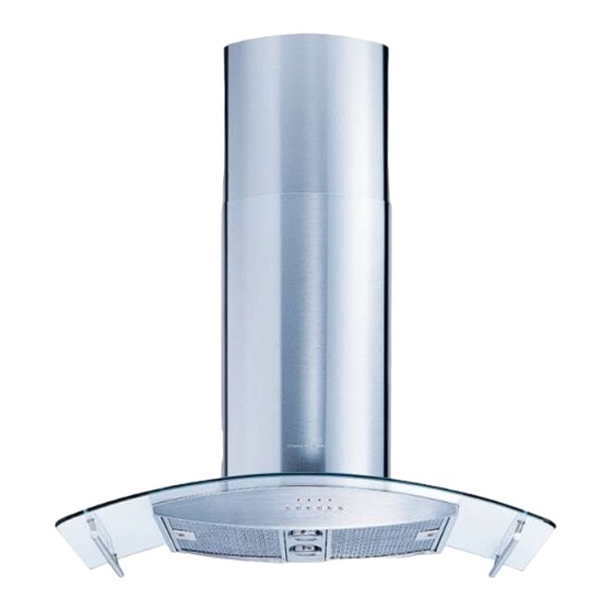 Stropní digestoř Kuppersbusch IKD 956, nerez-skleněný design