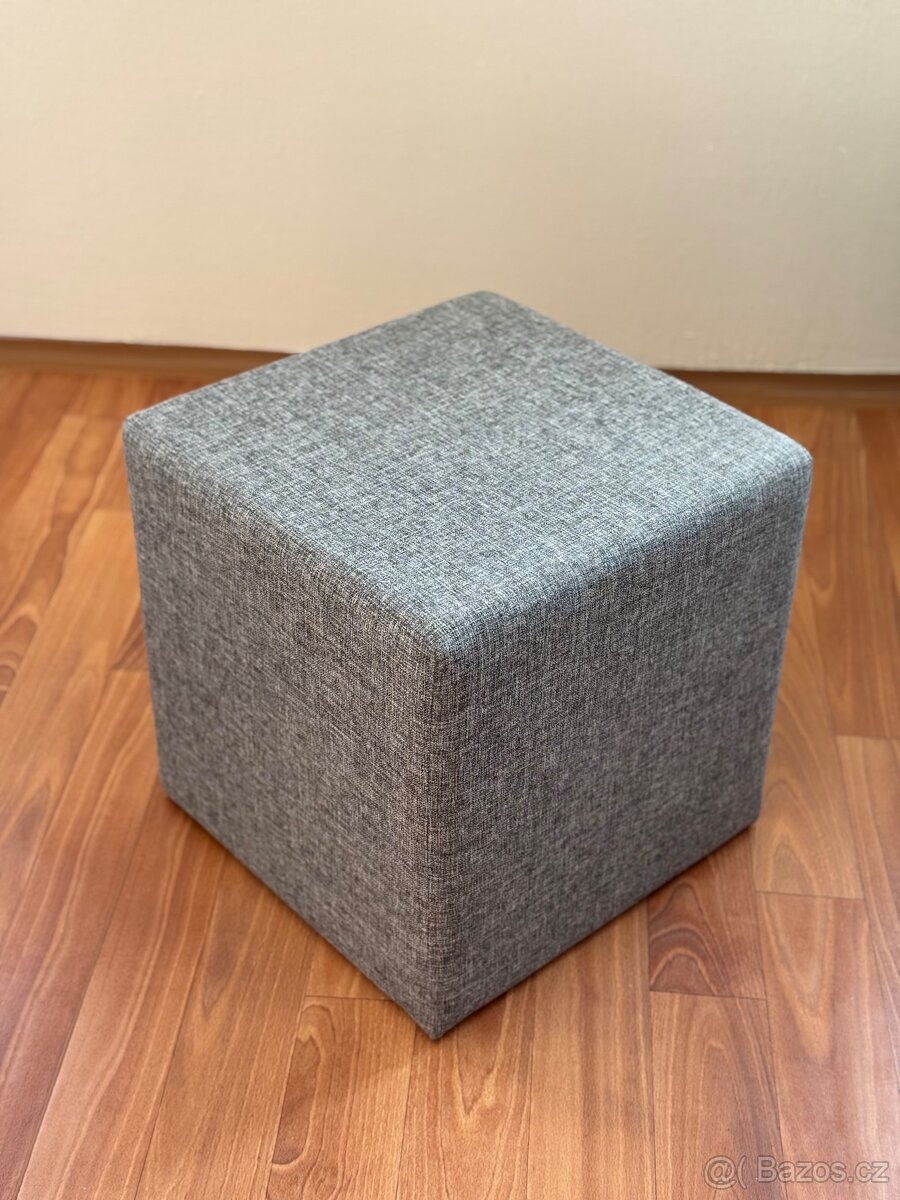 Šedý taburet Kare