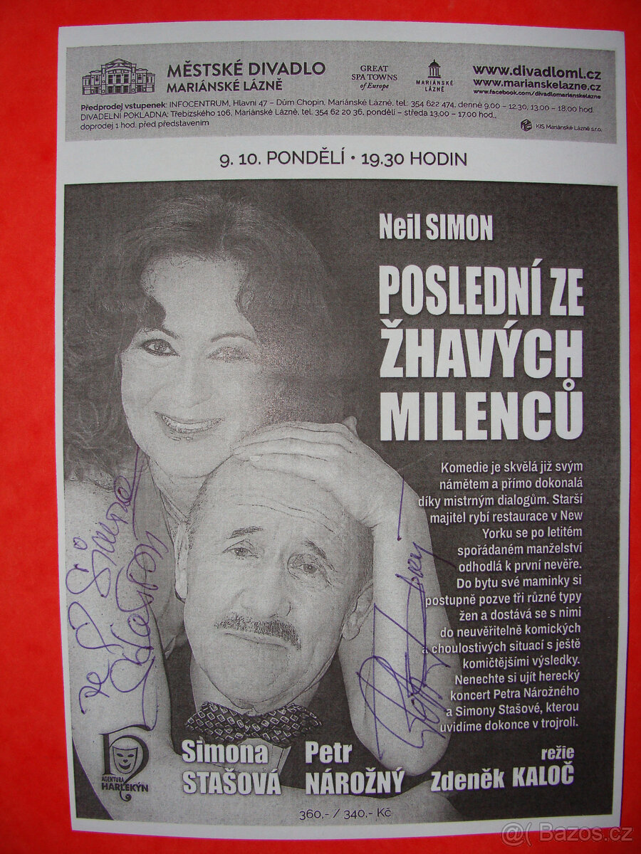 Simona Stašová a Petr Nárožný