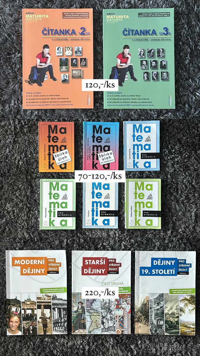Čítanka 2, 3, Matematika pro gymnázia, Moderní dějiny, Star