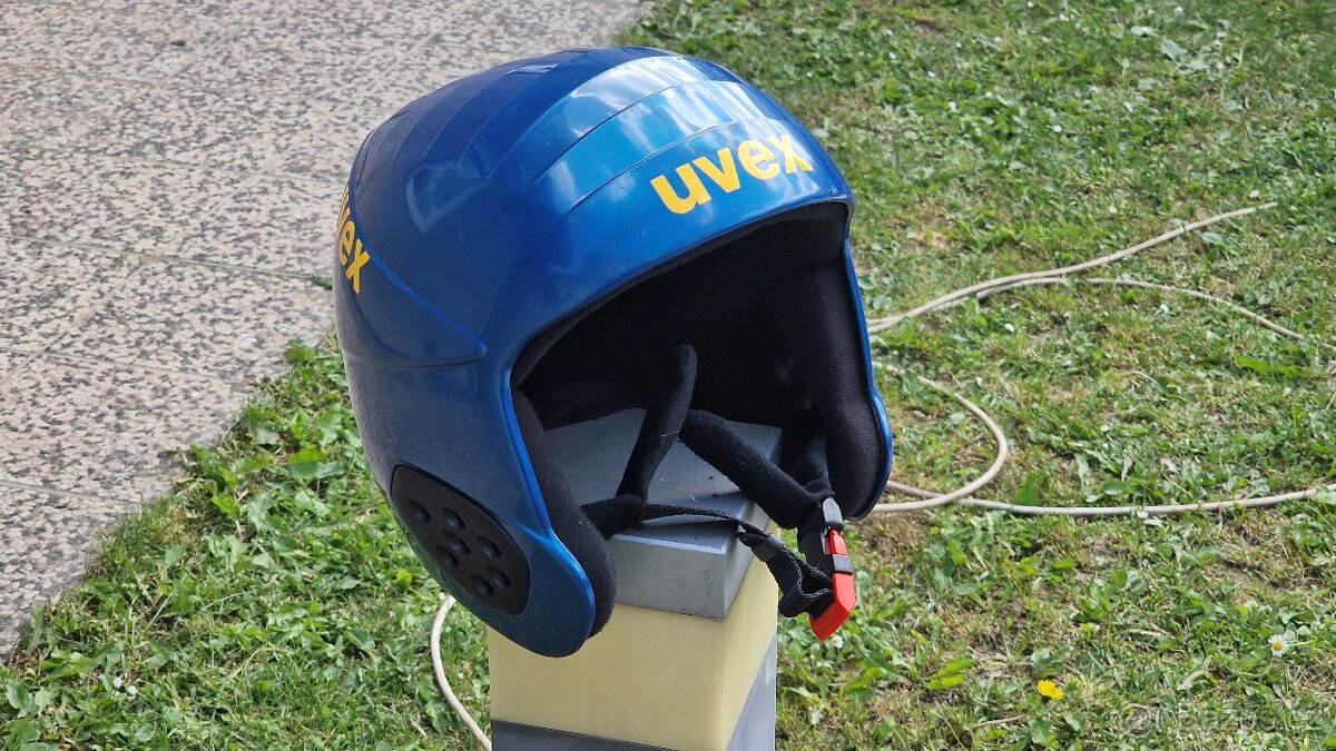 Lyžařská helma Uvex, modrá, 52-54cm