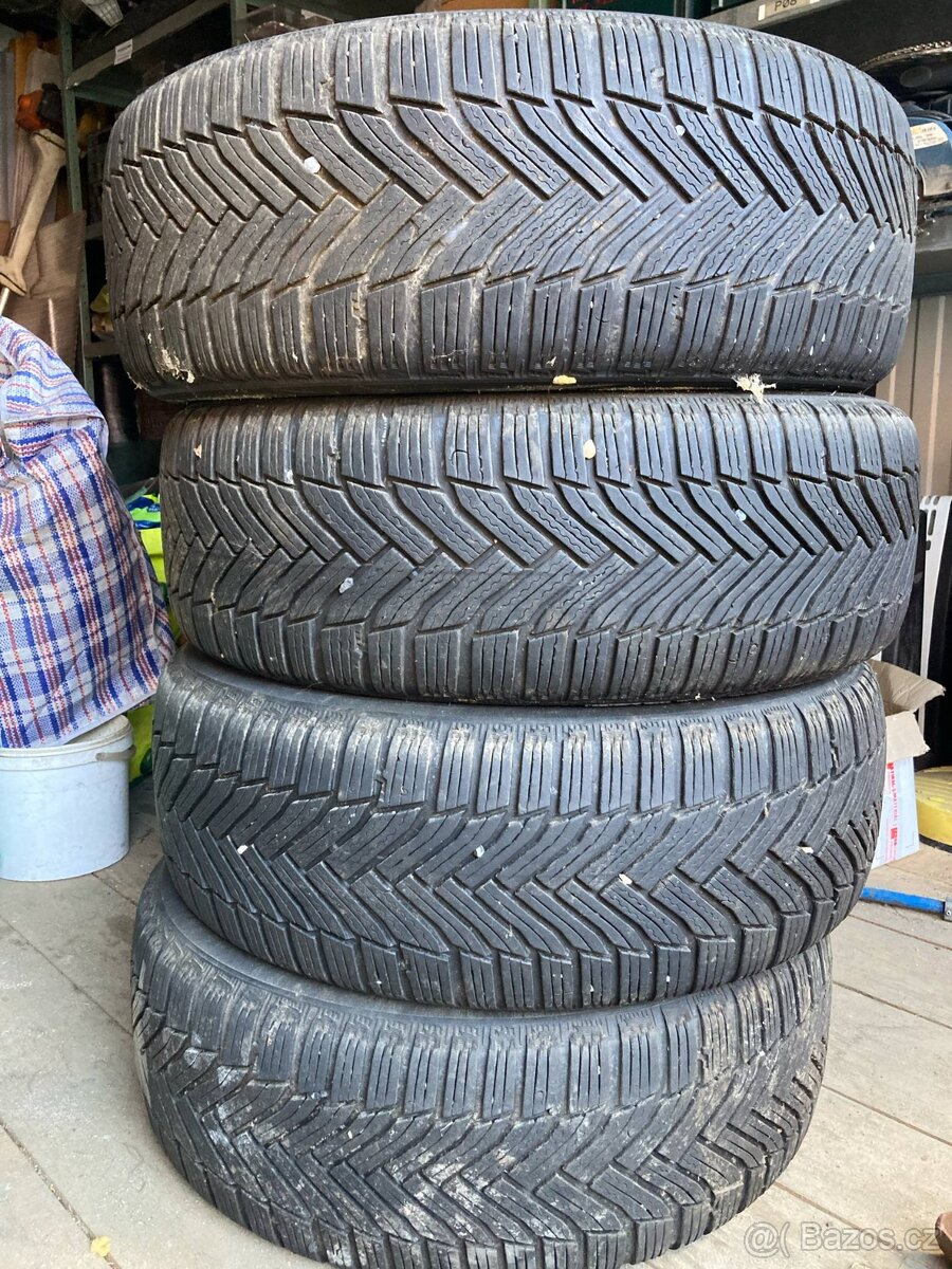 Alu kola 17” 4x100 s Michelin Alpin 6 – zimní pneu 5–6 mm