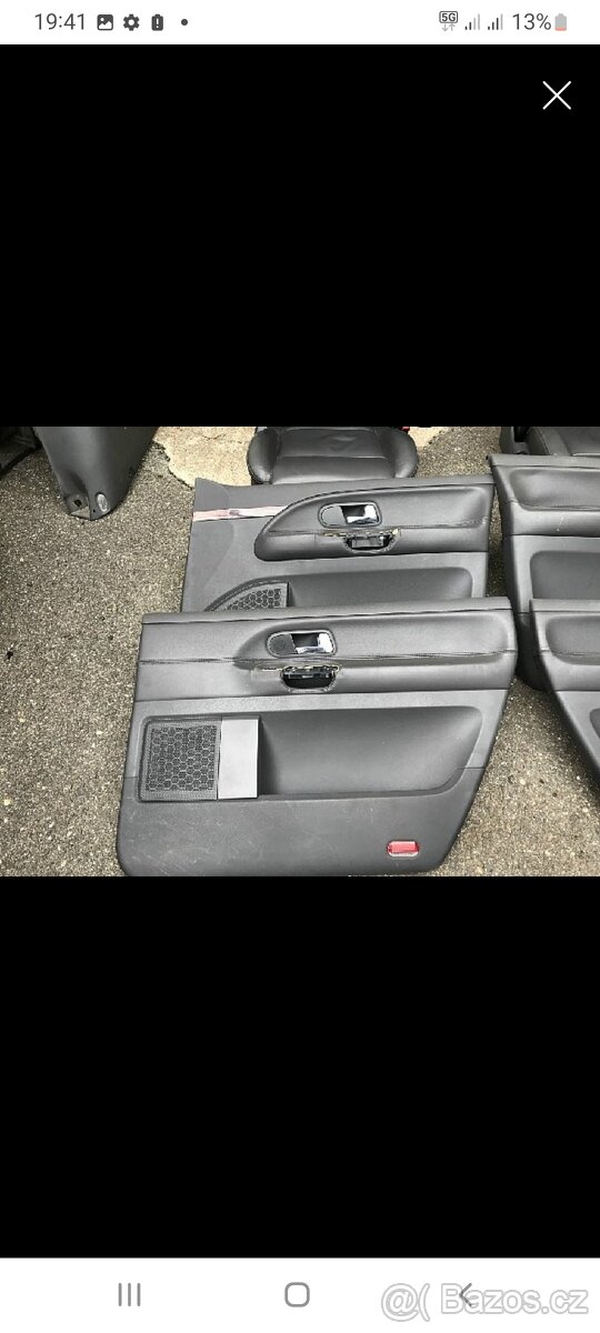 Kožené výplně dveří VW Sharan