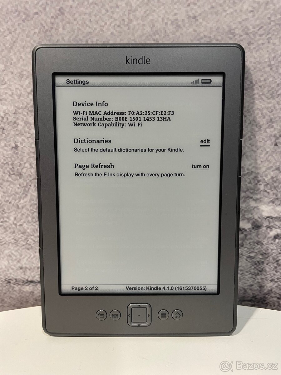 Čtečka knih Amazon Kindle 4.1.0 D01100