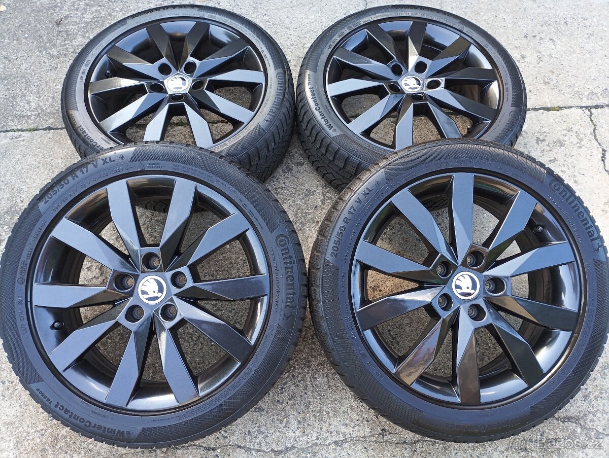 Originál sada disků Škoda Octavia III 5x112 R17 Crystal