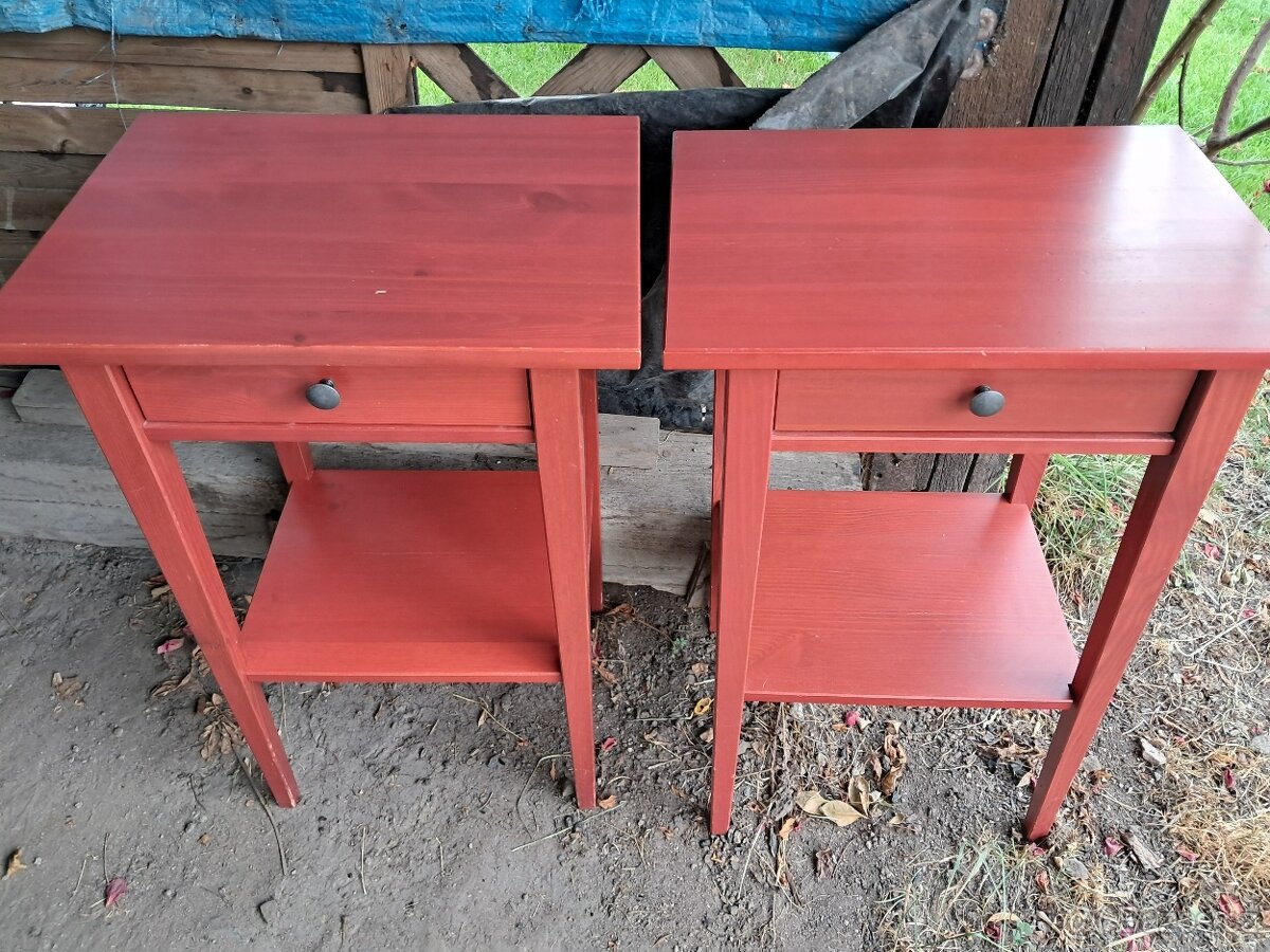 2x Ikea noční stolek Hemnes
