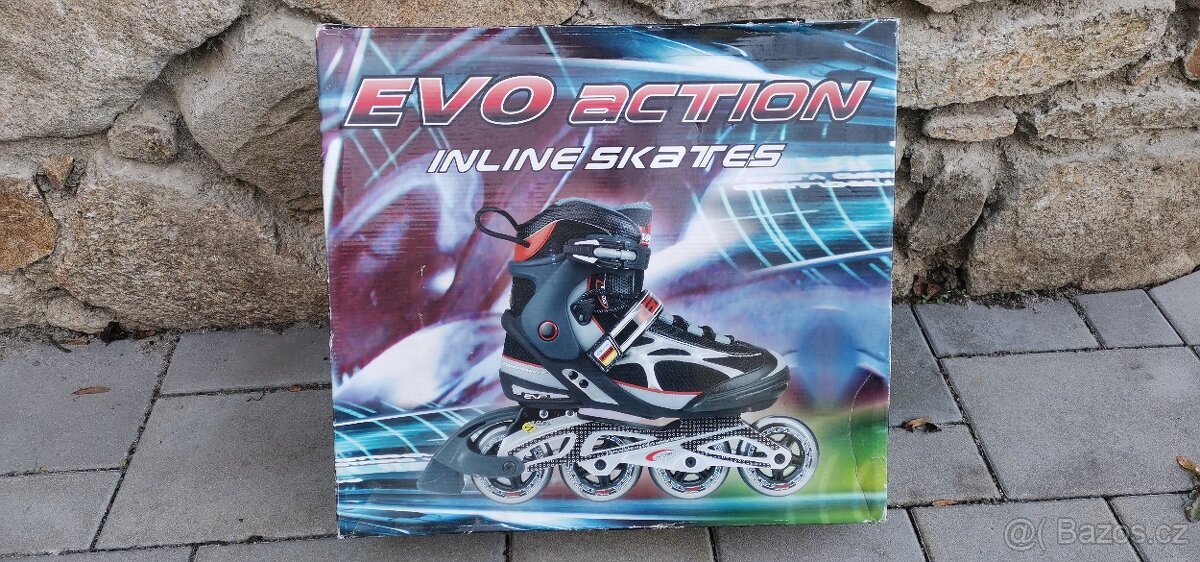 Kolečkové brusle (in-line) Evo action