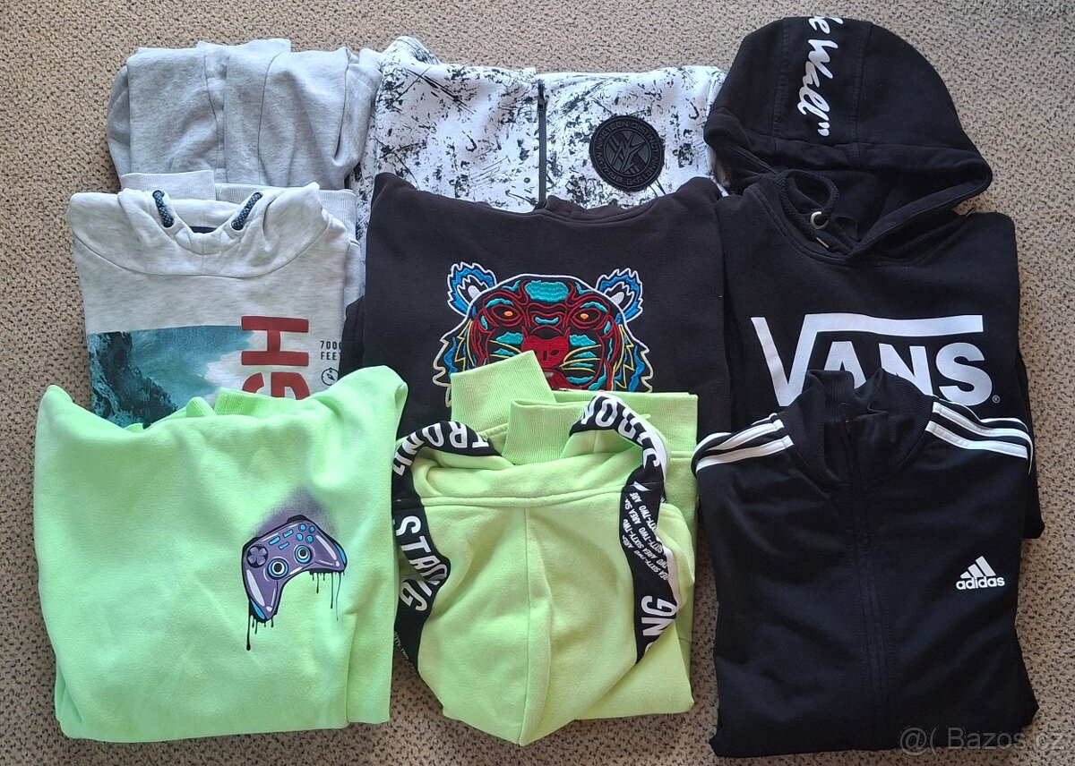 Chlapecká mikina 158/164/170, tepláky teplé