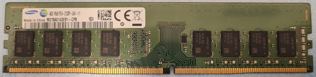 Samsung 4GB 1Rx8 PC4-2133P DDR4 M378A5143EB1-CPB