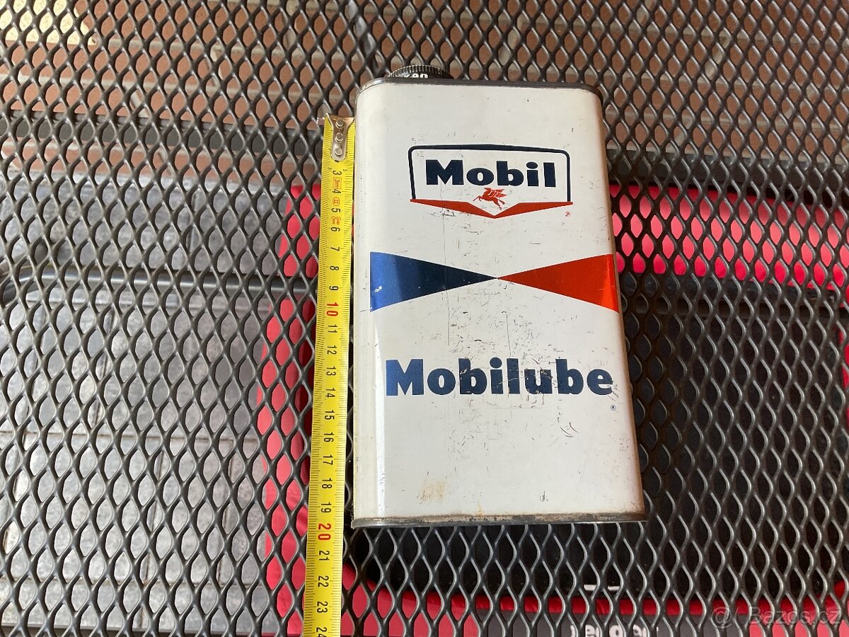 Plechovka od oleje MOBIL