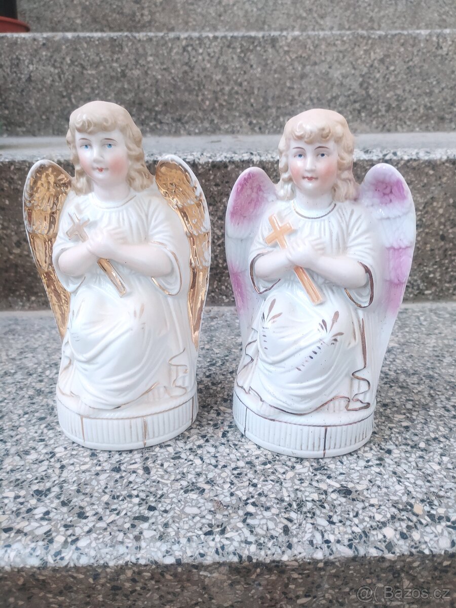 Porcelánový anděl - 2 ks