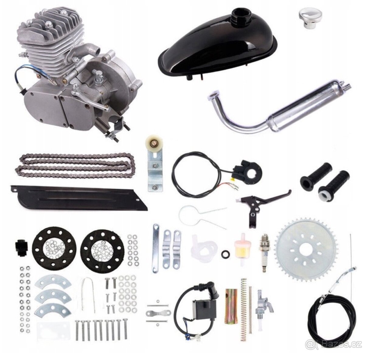 Benzinový motor do kola, spalovací motor na kolo 50cc