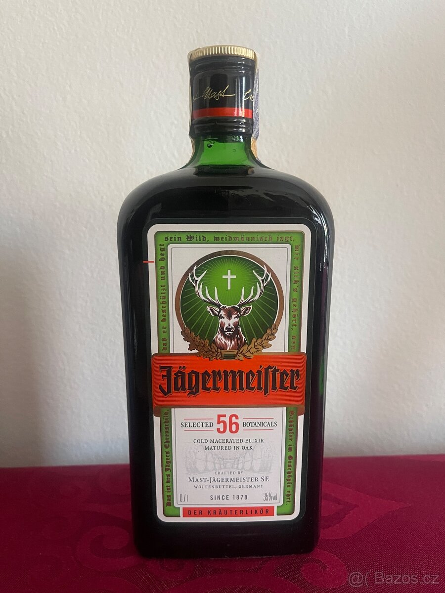 Prodám JAGERMEISTER 35% 0,7L