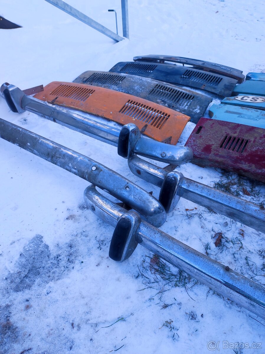 Zadní kapoty, čela Fiat 850