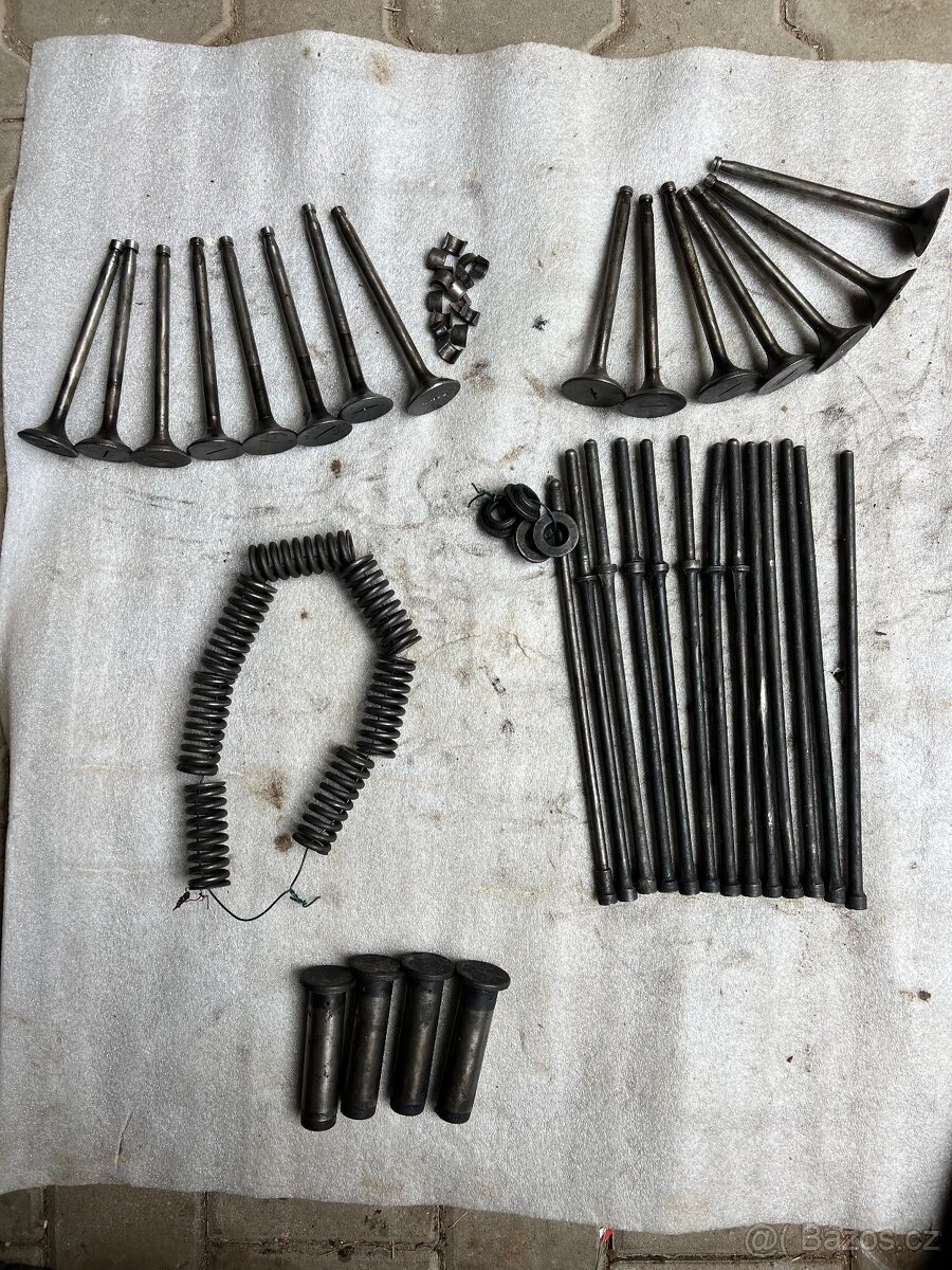 Ventily, vahadla, zdvihátka ventilů atd. zetor 25