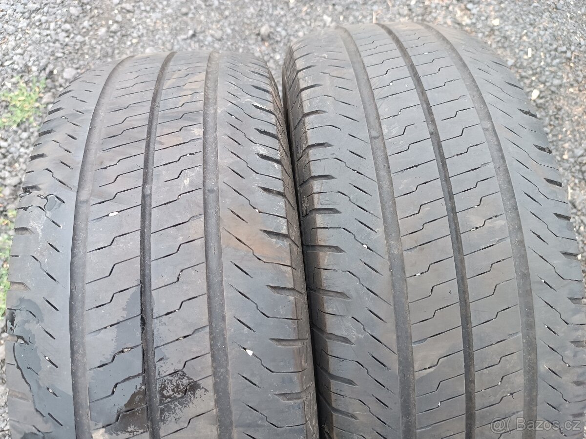 215/65/15 C 104/102T CONTINENTAL -2KUSY LETNÍCH PNEU 6mm