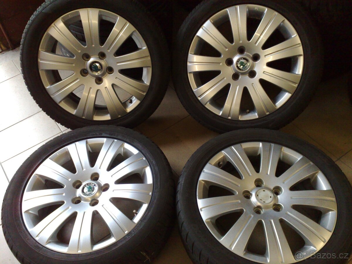 alu kola 5x112 r17 škoda 205/50r17