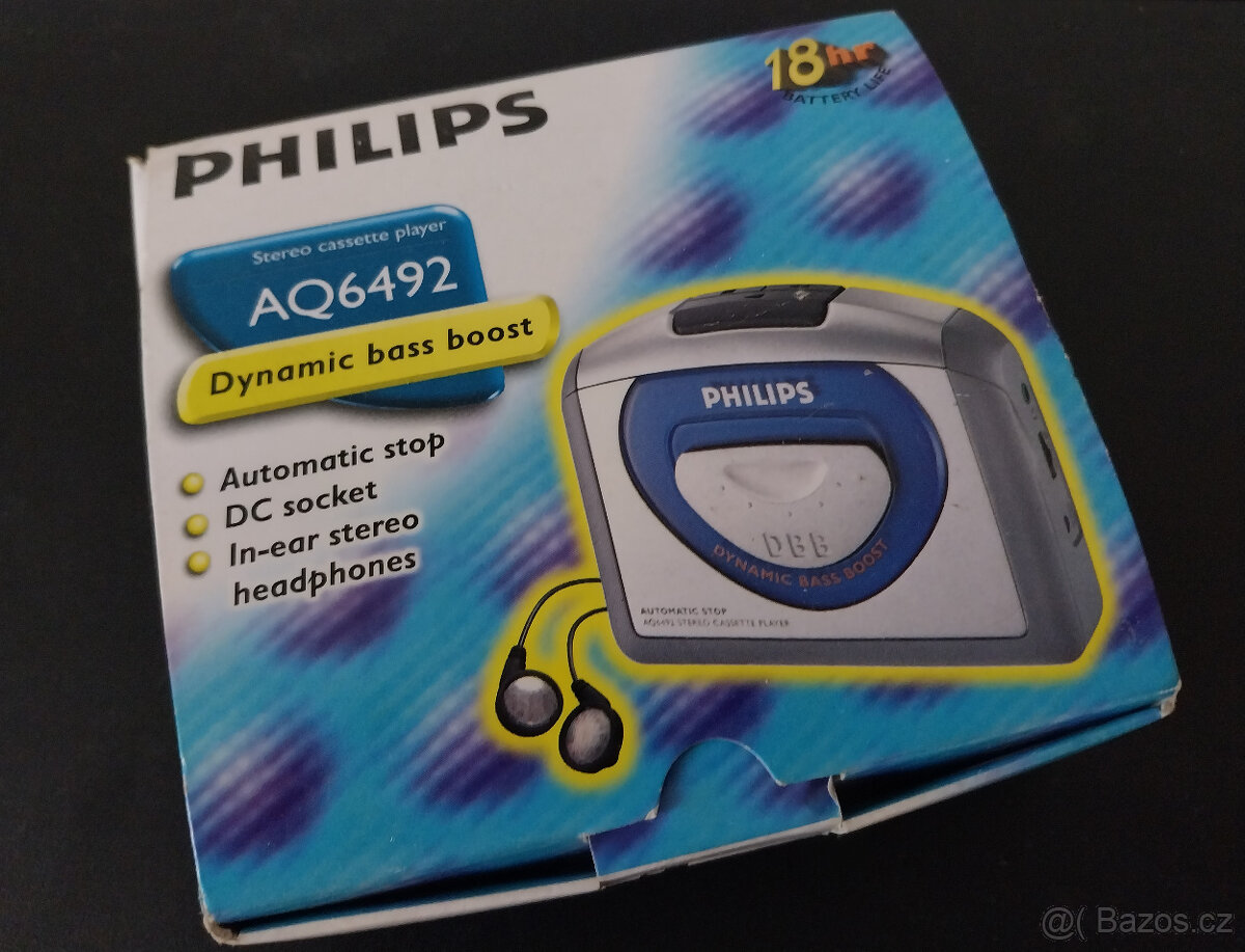 Nepoužitý walkman Philips z r. 2001