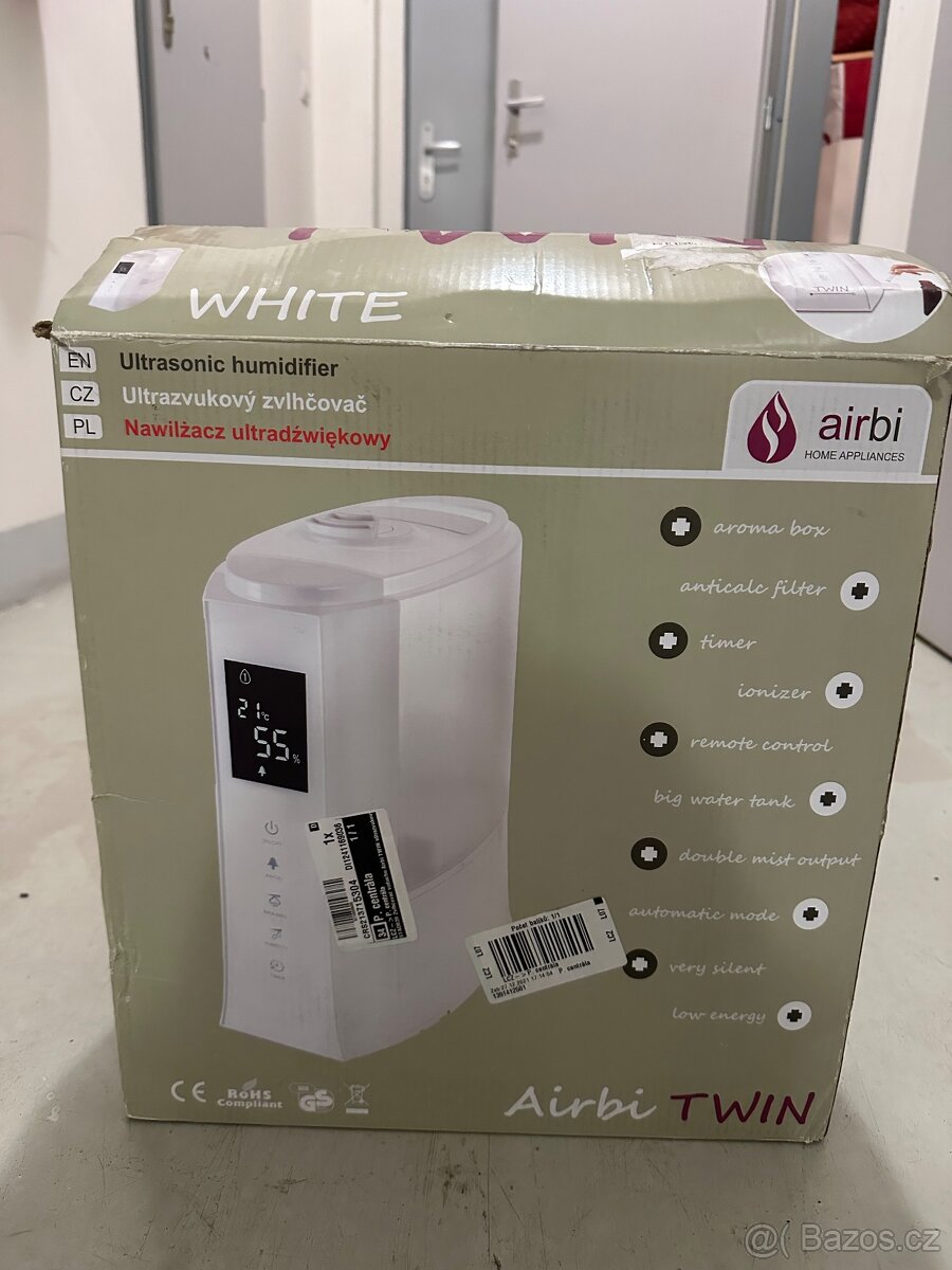 Ultrazvukový zvlhčovač vzduchu Airbi TWIN