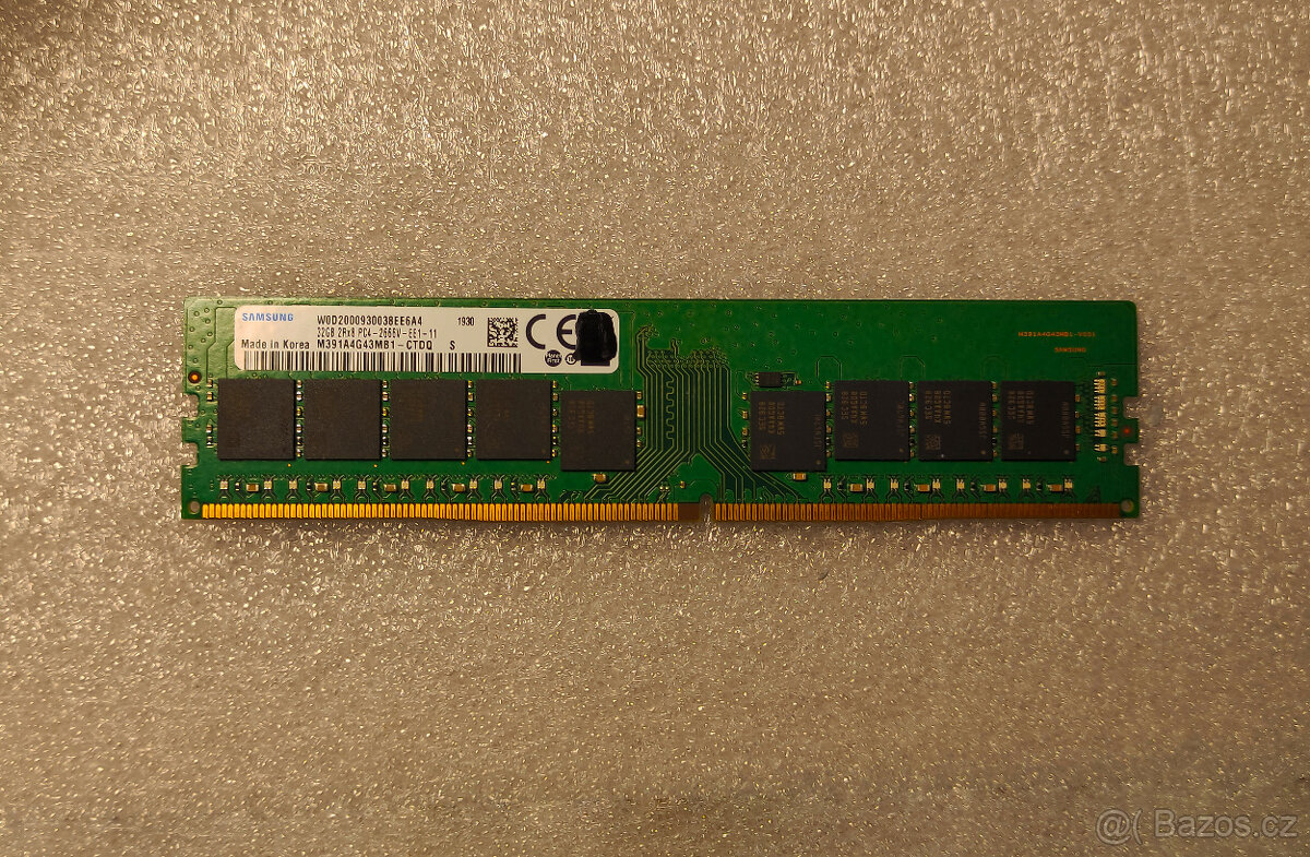 Samsung 32GB DDR4 2666MHz UDIMM (NENÍ serverová paměť)