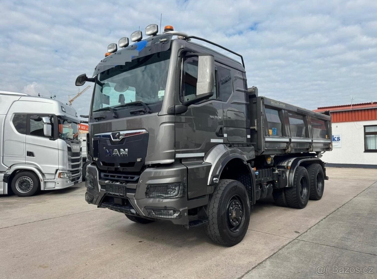MAN TGS 33.510  6x6 Hydrodrive třístranný sklápěč Bordmatic