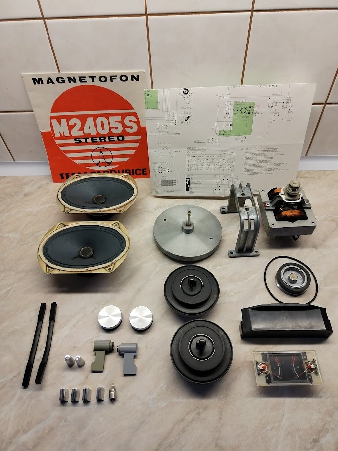 Náhr. díly k magnetofonu M2405S (Tesla/Unitra)