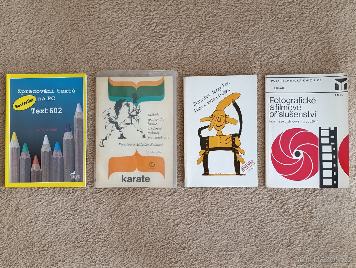 Knihy - různé (Karate, počítače, fotografie,...)