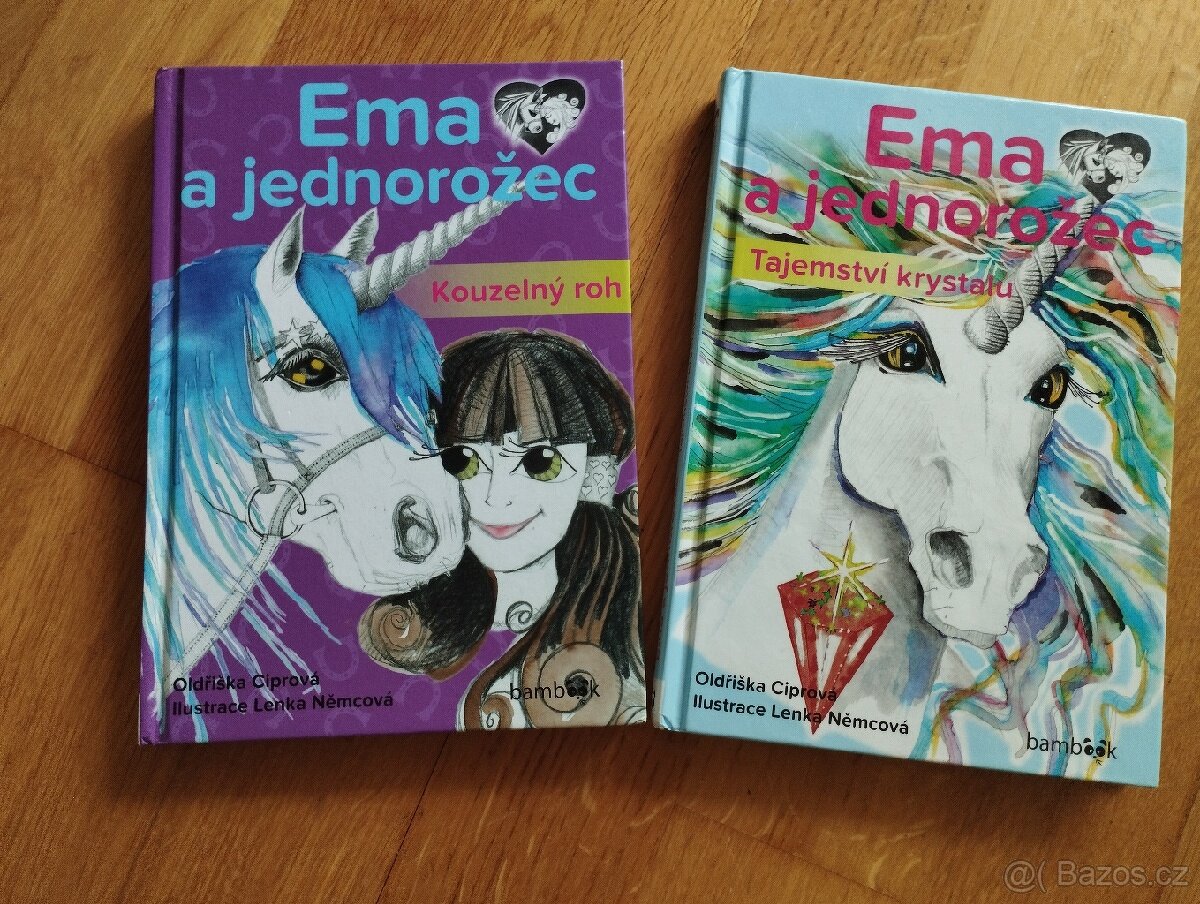 Dětské knihy Ema a jednorožec 2 díly