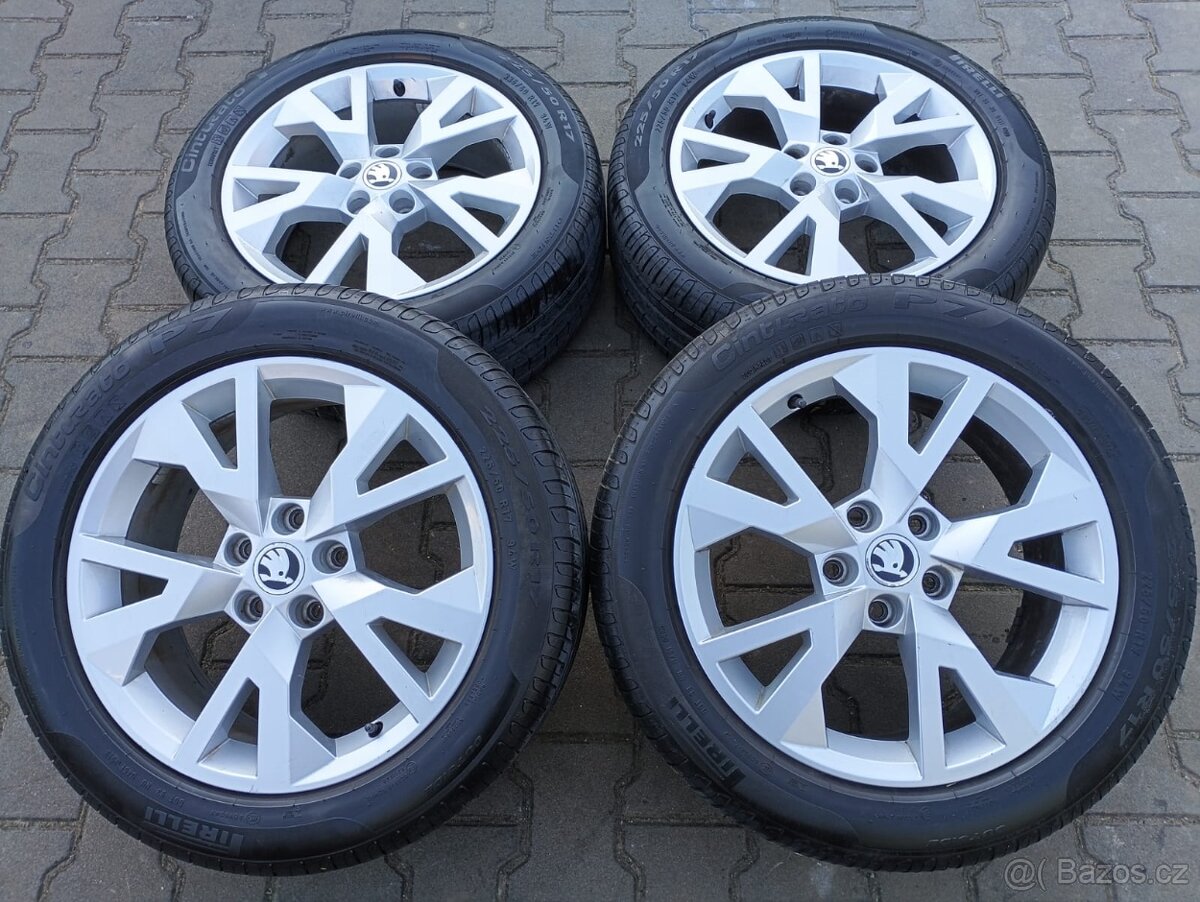 Disky originální Škoda Yeti, Octavia Scout 5x112 R17 Polar